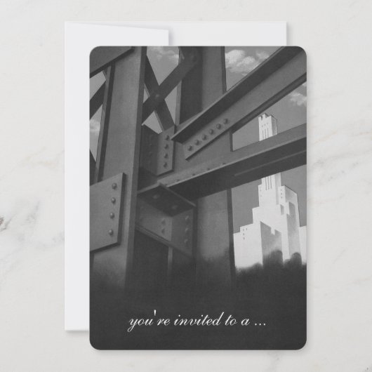  constructie wolkenkrabbers pensioen partij kaart (Voorkant)