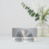 Constructie | Zaag | Metalen Greeppatroon Visitekaartje (Staand voorkant)