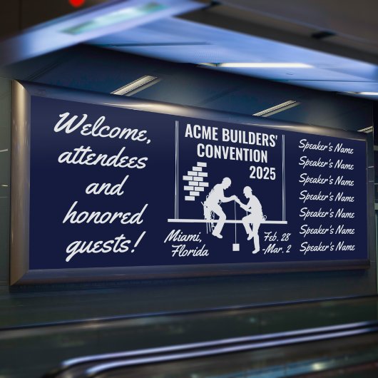 Constructieconventie Retrostijl Spandoek