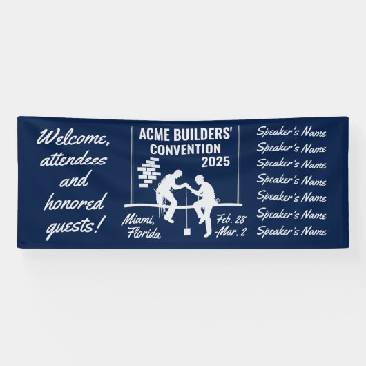 Constructieconventie Retrostijl Spandoek (Horizontaal)