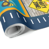 Constructiegrond, bouwgeschenken cadeaupapier (Rol Hoek)
