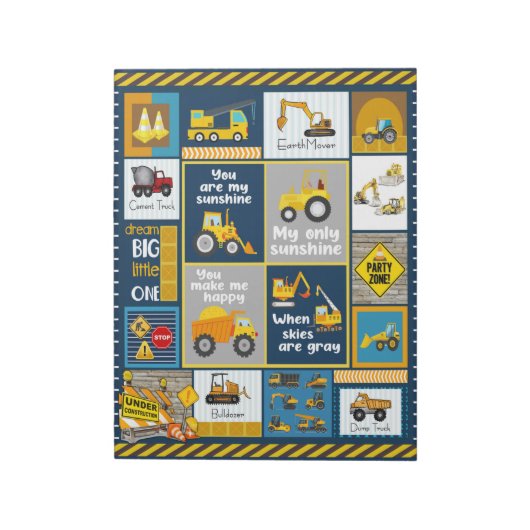 Constructiegrond, bouwgeschenken notitieblok (Linkerzijde)