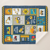 Constructiegrond, bouwgeschenken sherpa deken (Voorkant (horizontaal))