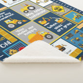 Constructiegrond, bouwgeschenken sherpa deken (3/4)