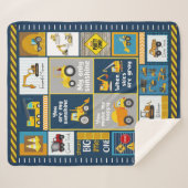 Constructiegrond, bouwgeschenken sherpa deken (Voorkant (horizontaal))