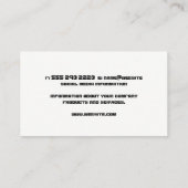 Constructiehard Pet | Houtkorrels Visitekaartje (Achterkant)