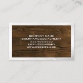 Constructiehuislogo | Houten planken Visitekaartje (Achterkant)