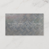 Constructielampje | Hardwarehulpmiddelen | Staal Visitekaartje (Achterkant)