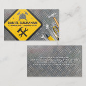 Constructielampje | Hardwarehulpmiddelen | Staal Visitekaartje (Voorkant / Achterkant)