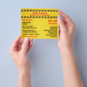 Constructielampjes Flyer (Hand)