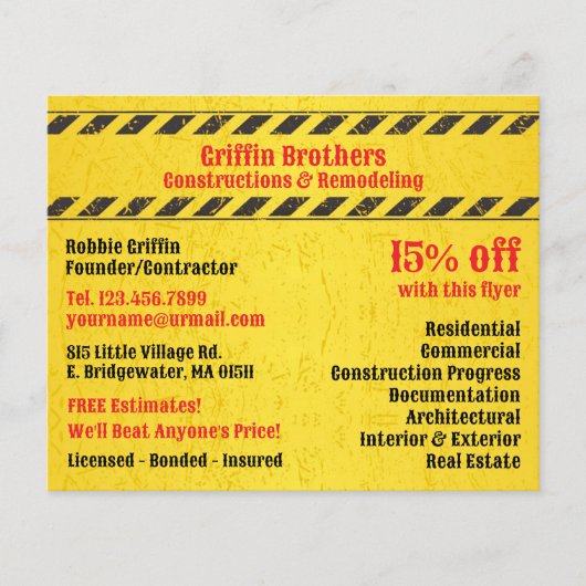Constructielampjes Flyer (Voorkant)