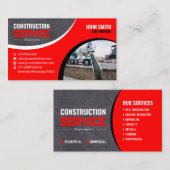 Constructiemodellering en beton visitekaartje (Voorkant / Achterkant)