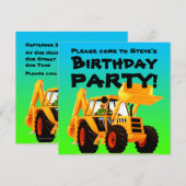 Constructiepartij voor de Aangepaste Gele Digger v Kaart (Voorkant / Achterkant)