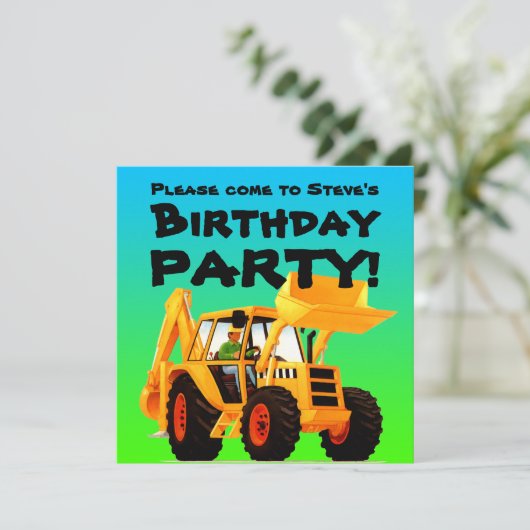 Constructiepartij voor de Aangepaste Gele Digger v Kaart (Staand voorkant)