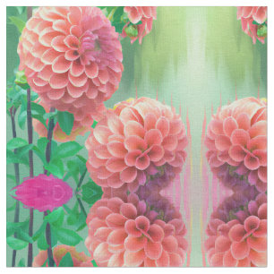  constructiepatroon Dahlia Floral Stof