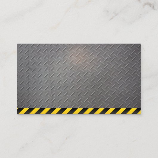 Constructiepictogrammen | Verroest metaal | Staal Visitekaartje (Achterkant)