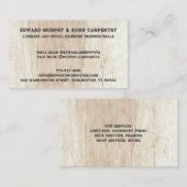 Constructies Carpentry Visitekaartje (Voorkant / Achterkant)