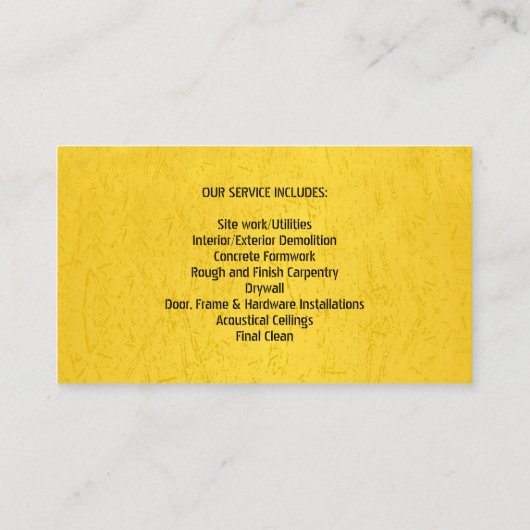 Constructies Handyman Visitekaartje (Achterkant)