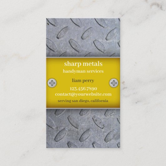 Constructies Handyman Visitekaartje (Voorkant)