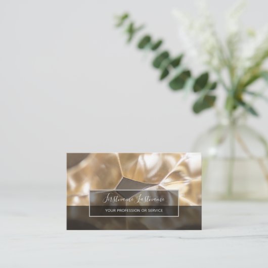 constructies van abstracte zilverlegeringen visitekaartje (Staand voorkant)