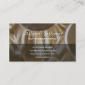 constructies van abstracte zilverlegeringen visitekaartje (Achterkant)