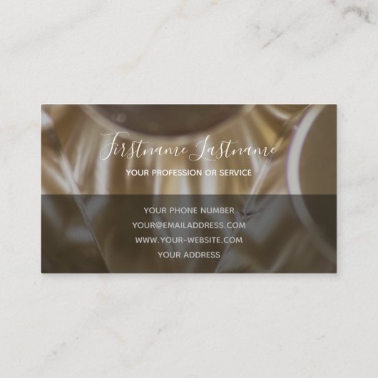 constructies van abstracte zilverlegeringen visitekaartje (Achterkant)