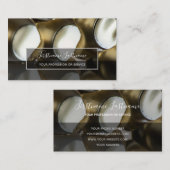 constructies van abstracte zilverlegeringen visitekaartje (Voorkant / Achterkant)