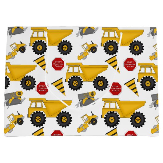 Constructieset, Fun Gift Bag - Groot, glanzend Large Cadeautasje (Voorkant)