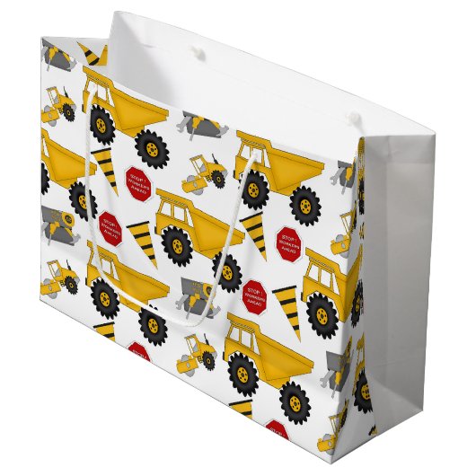 Constructieset, Fun Gift Bag - Groot, glanzend Large Cadeautasje (Voorkant Gekanteld)