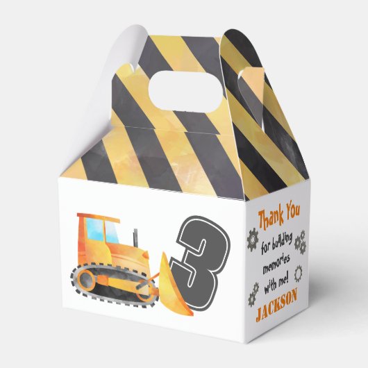 Constructietoestel voor een constructiepartij bedankdoosjes (Achterkant)