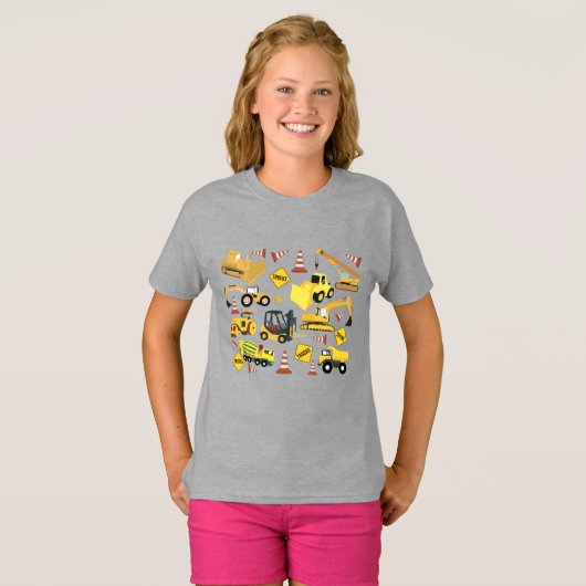 Constructietransport T-shirt (Voorkant volledig)