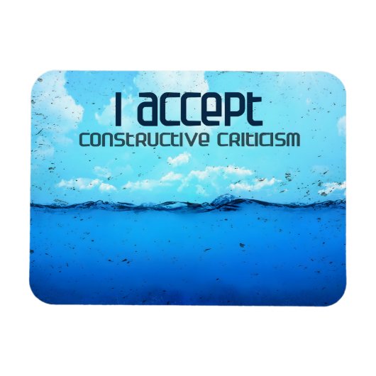"Constructieve kritiek" Motivatiebevestiging Magneet (Horizontaal)