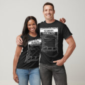 Constructiewerker Nutrition Feit Sarcastic T-shirt (Unisex)