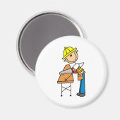 Constructiewerker Zaagplankmagneet Magneet (Voorkant / Achterkant)