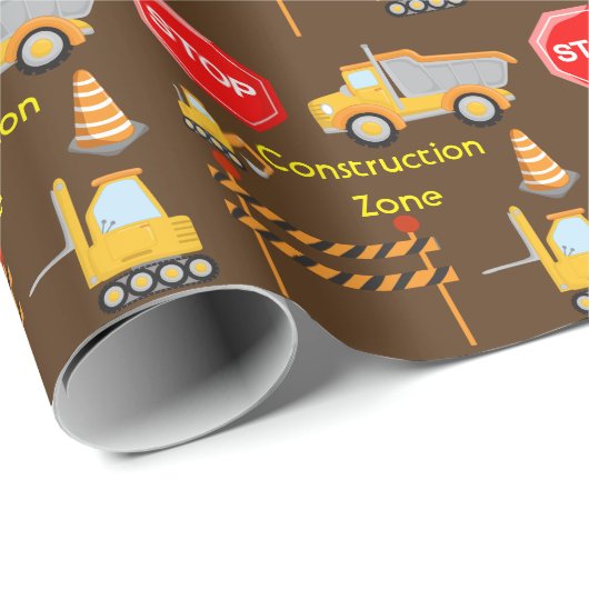 Constructiezone Cadeft Cadeaupapier (Rol Hoek)