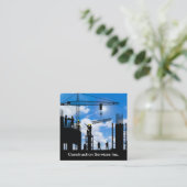 Constructiezone Services Visitekaartje (Staand voorkant)