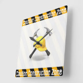 Constructiezone wandklok (Hoek)