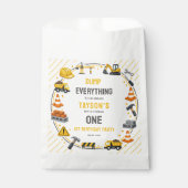 Construction 1ST Birthday | Builder Truck Party Bedankzakje (Voorkant)