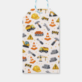 Construction 1ST Birthday | Builder Truck Party Cadeaulabel (Achterkant)