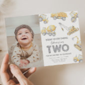 Construction 2nd TWO Birthday Party Kaart