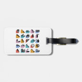 Construction and DIY Home Improvement Icons Bagagelabel (Achterkant horizontaal)