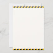 Construction Birthday 5 | Dump Truck & Excavator Kaart (Achterkant)