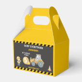 Construction Birthday 5th For boys | Truck Party  Bedankdoosjes (Voorkant Zijde)