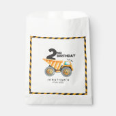 Construction Birthday Boy 2nd  Bedankzakje (Voorkant)