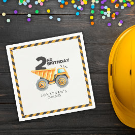 Construction Birthday Boy 2nd  Servet