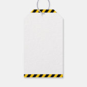 Construction Birthday Boy 4 | Dump Truck Cadeaulabel (Achterkant)