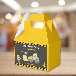 Construction Birthday Boy 4th | Truck Party Bedankdoosjes