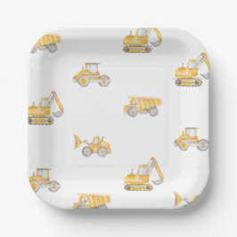 Construction Birthday Dump Trucks Birthday Papieren Bordje