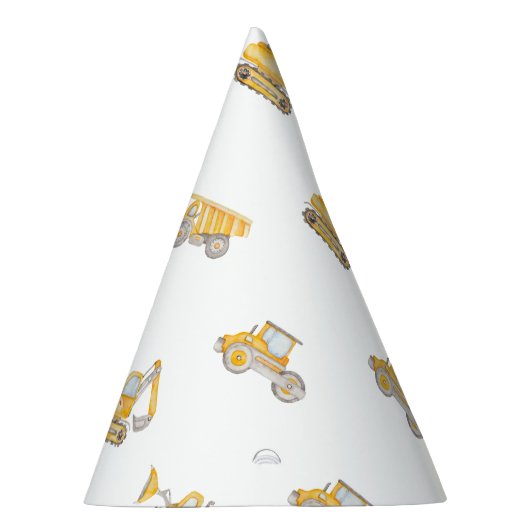 Construction Birthday Feesthoedjes (Rechts)