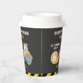 Construction Birthday Paper Cups Turning Six Papieren Bekers (Rechts)